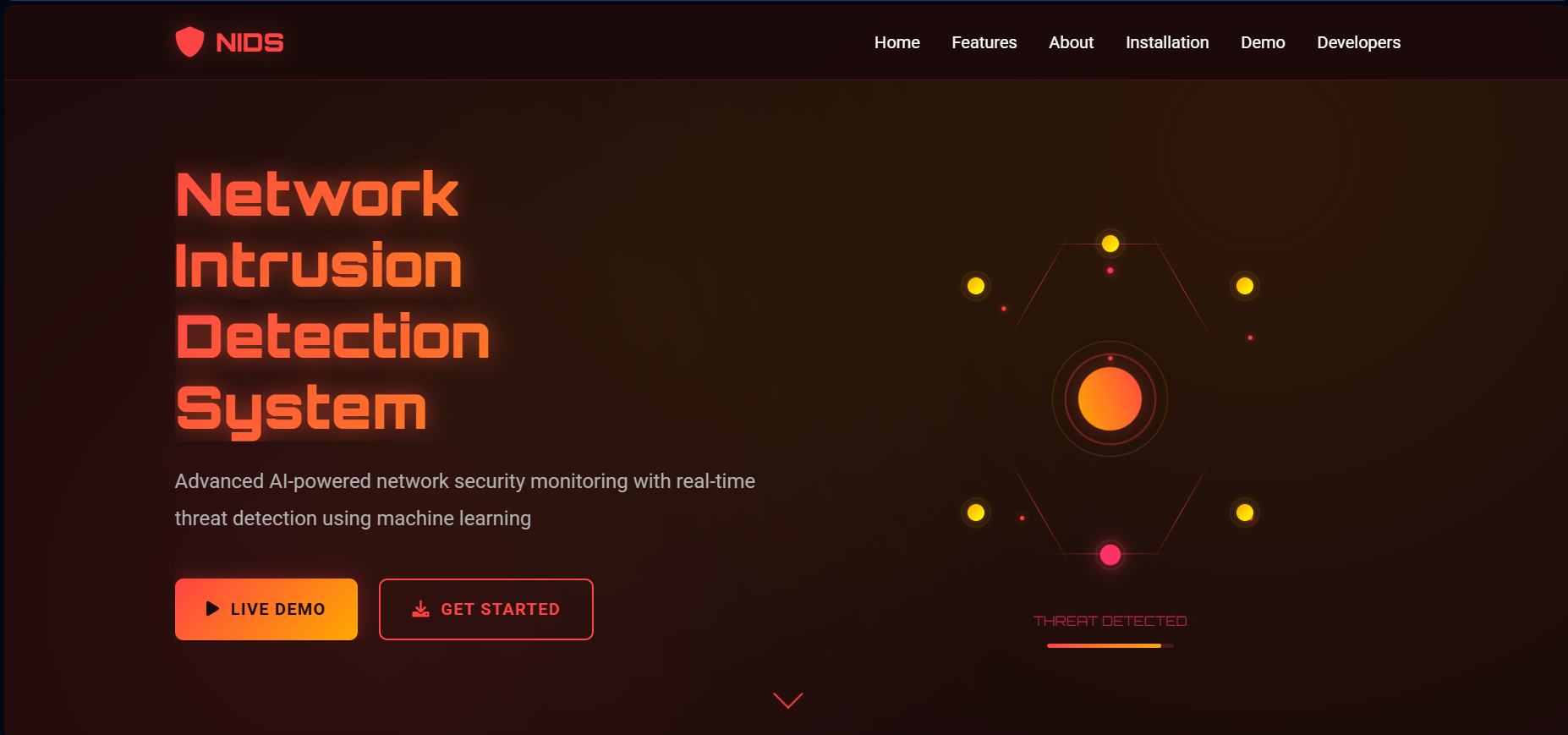 Network Intrusion Detection System screenshot